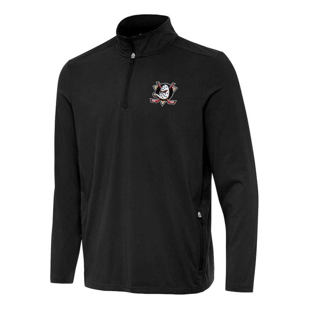 Anaheim Ducks Antigua Perilous Quarter-Zip Sweatshirt