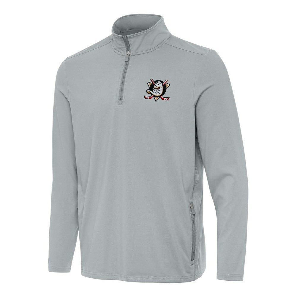 Anaheim Ducks Antigua Perilous Quarter-Zip Sweatshirt