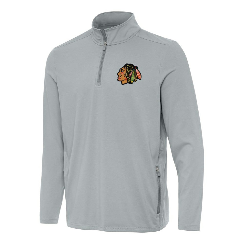 Chicago Blackhawks Antigua Perilous Quarter-Zip Sweatshirt