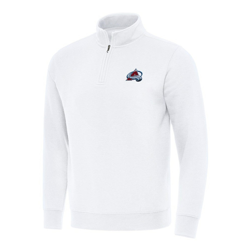Colorado Avalanche Antigua Victory Quarter-Zip Mock Sweatshirt