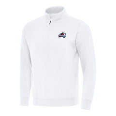 Colorado Avalanche Antigua Victory Quarter-Zip Mock Sweatshirt
