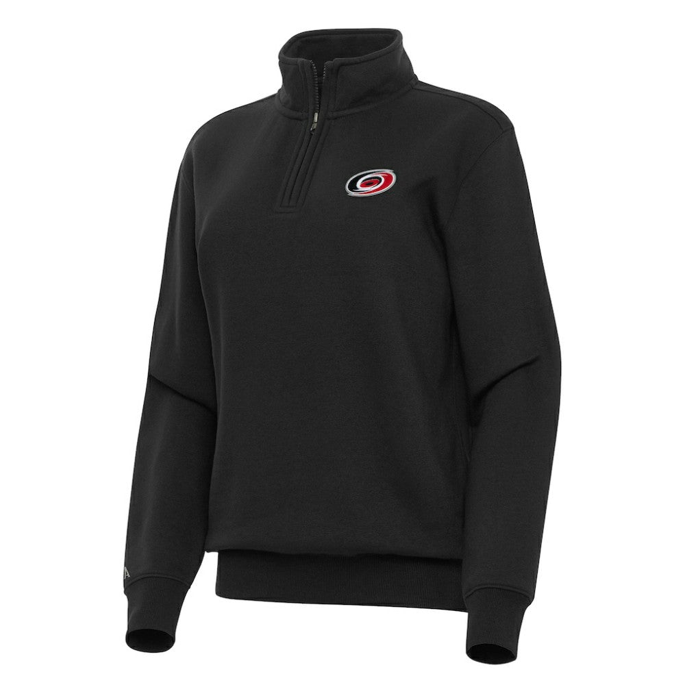 Carolina Hurricanes Antigua Women's Victory Quarter-Zip Sweatshirt