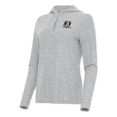 Anaheim Ducks Antigua Women's Daybreak Quarter-Zip Hoodie