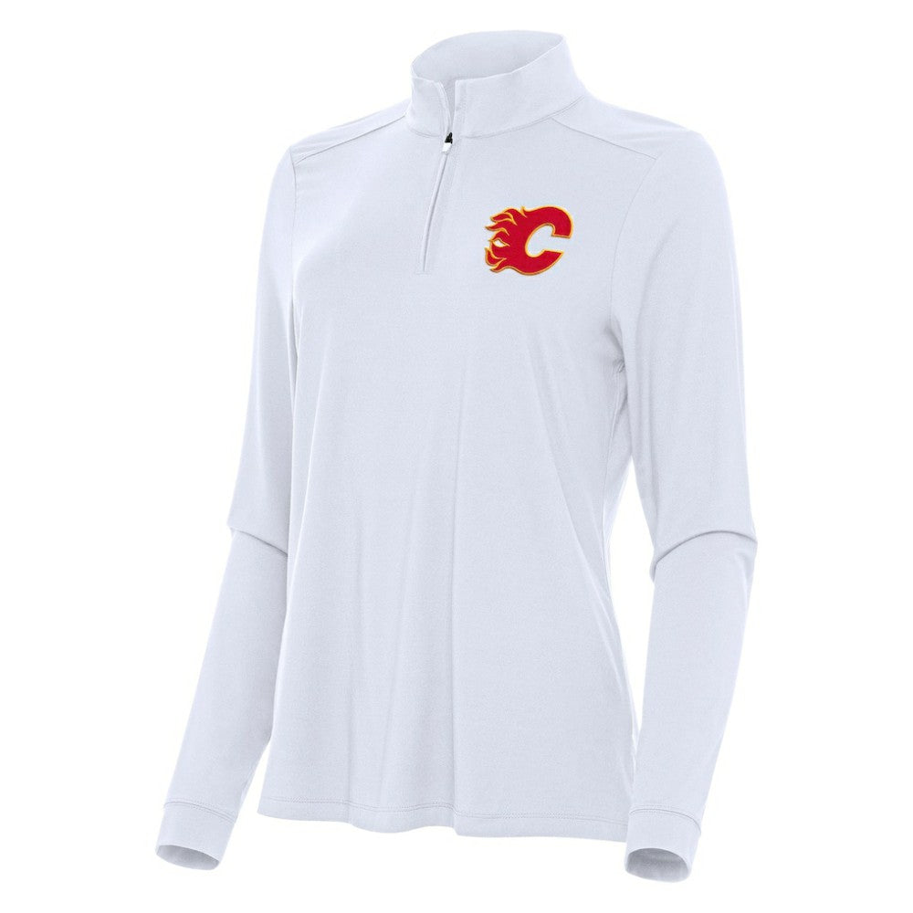 Calgary Flames Antigua Women's Intent Quarter-Zip Top