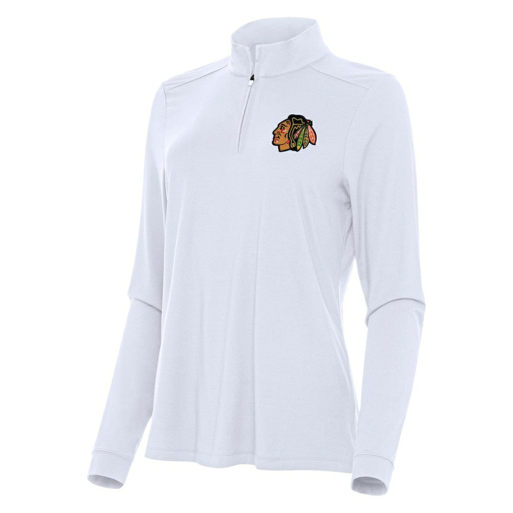 Chicago Blackhawks Antigua Women's Intent Quarter-Zip Top