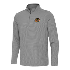 Chicago Blackhawks Antigua Twine Quarter-Zip Top