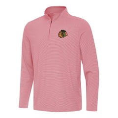 Chicago Blackhawks Antigua Twine Quarter-Zip Top
