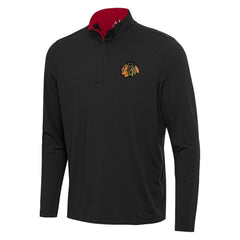 Chicago Blackhawks Antigua Content Quarter-Zip Pullover Top