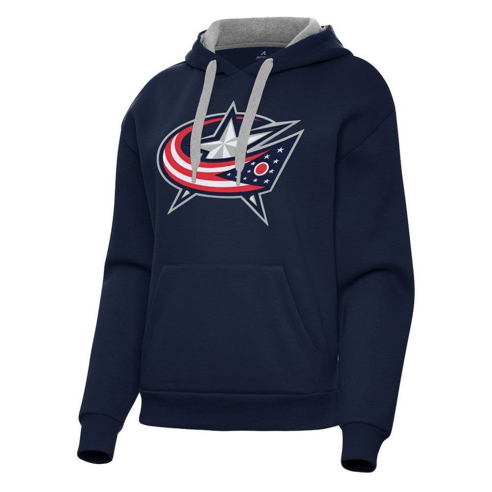 Columbus Blue Jackets Antigua Women's Victory Pullover Hoodie