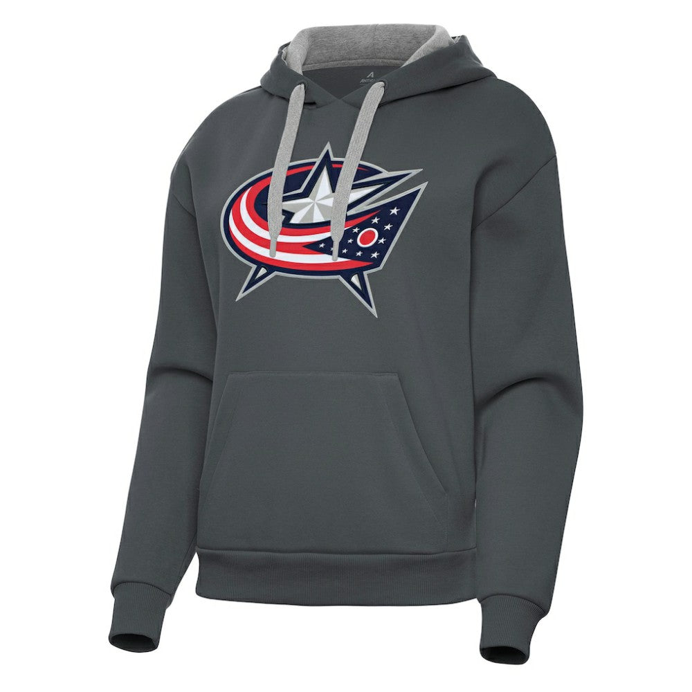 Columbus Blue Jackets Antigua Women's Victory Pullover Hoodie