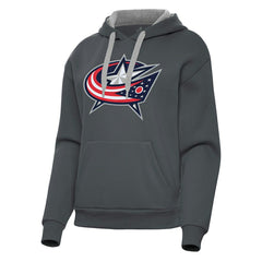 Columbus Blue Jackets Antigua Women's Victory Pullover Hoodie