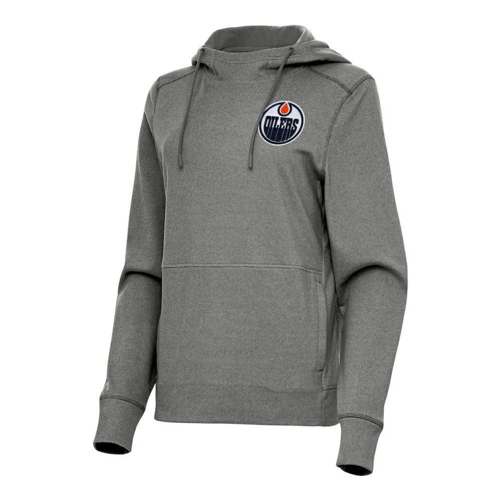 Edmonton Oilers Antigua Women's Justice Pullover Hoodie