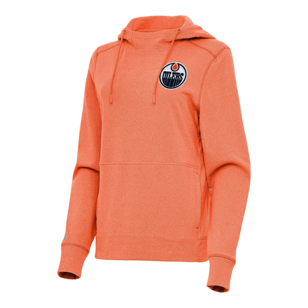 Edmonton Oilers Antigua Women's Justice Pullover Hoodie