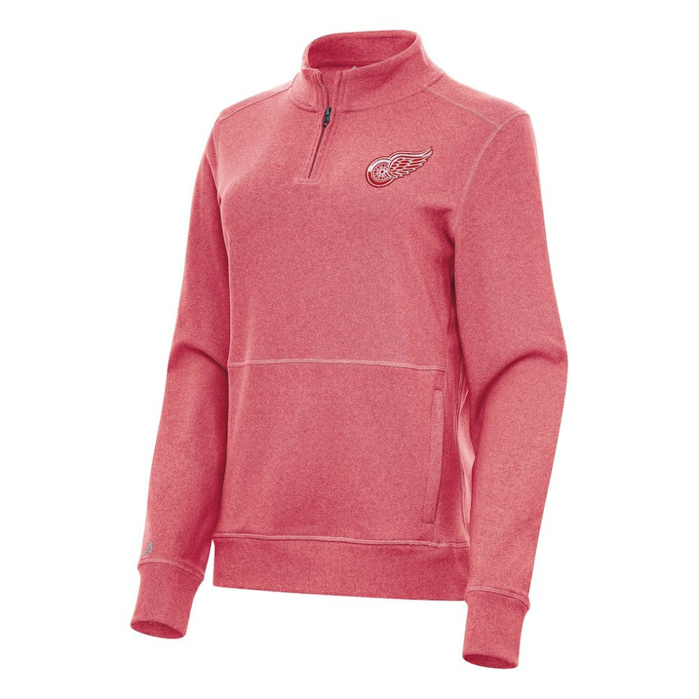 Detroit Red Wings Antigua Women's Crush Quarter-Zip Fleece Sweatshirt