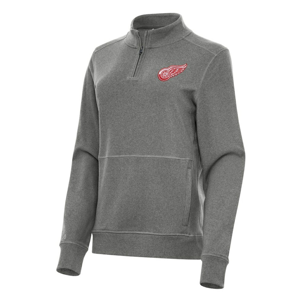 Detroit Red Wings Antigua Women's Crush Quarter-Zip Fleece Sweatshirt