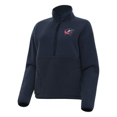 Columbus Blue Jackets Antigua Women's Figure Half-Zip Pullover Sweatshirt