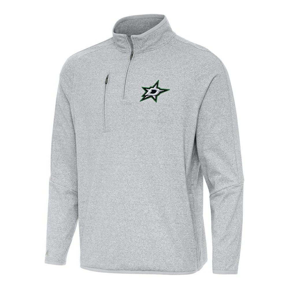 Dallas Stars Antigua Certain Quarter-Zip Tri-Blend Sweatshirt
