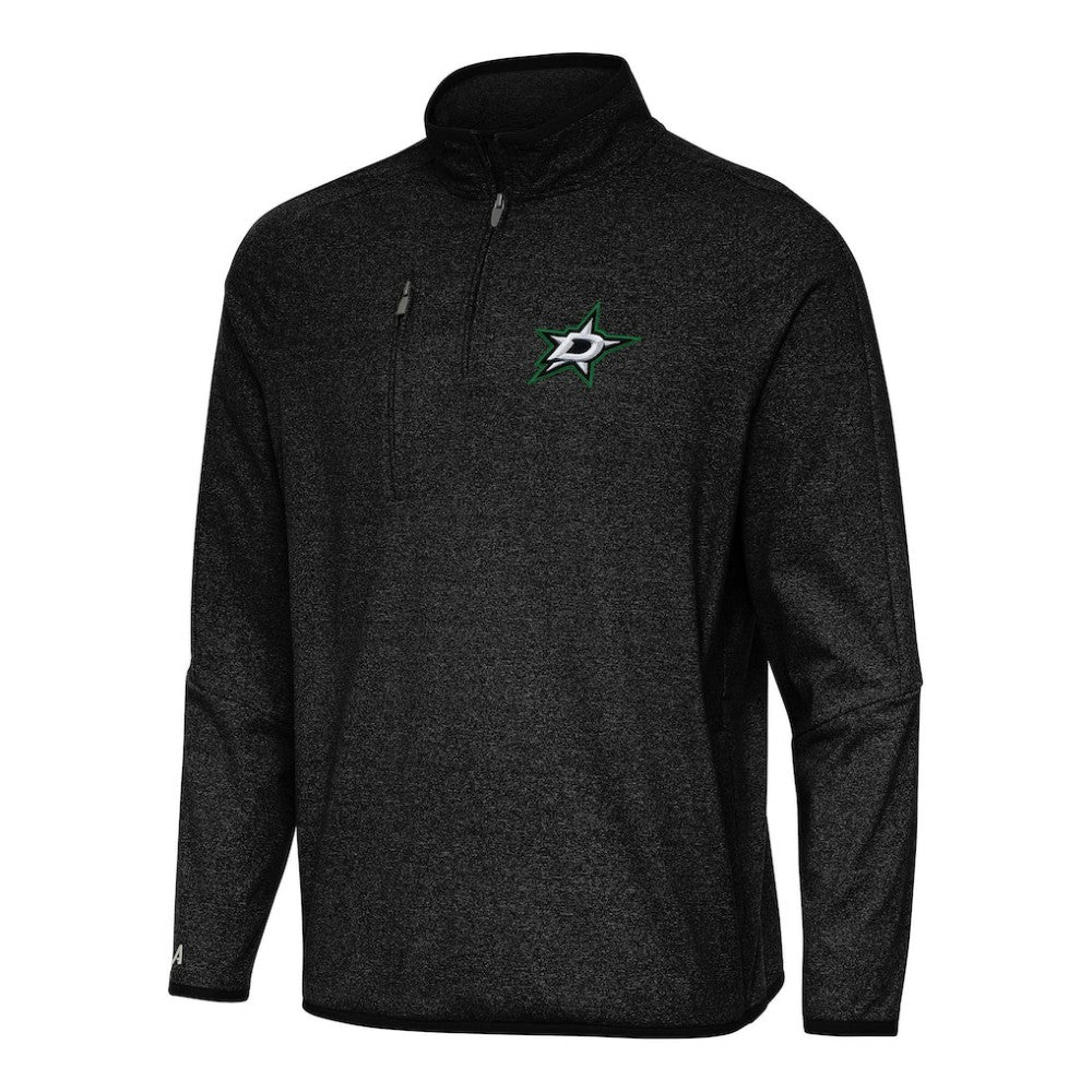 Dallas Stars Antigua Certain Quarter-Zip Tri-Blend Sweatshirt
