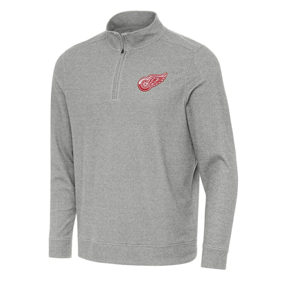 Detroit Red Wings Antigua Subtle Quarter-Zip Sweatshirt