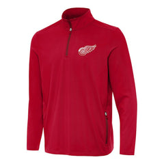 Detroit Red Wings Antigua Perilous Quarter-Zip Sweatshirt