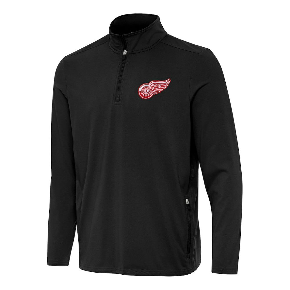 Detroit Red Wings Antigua Perilous Quarter-Zip Sweatshirt