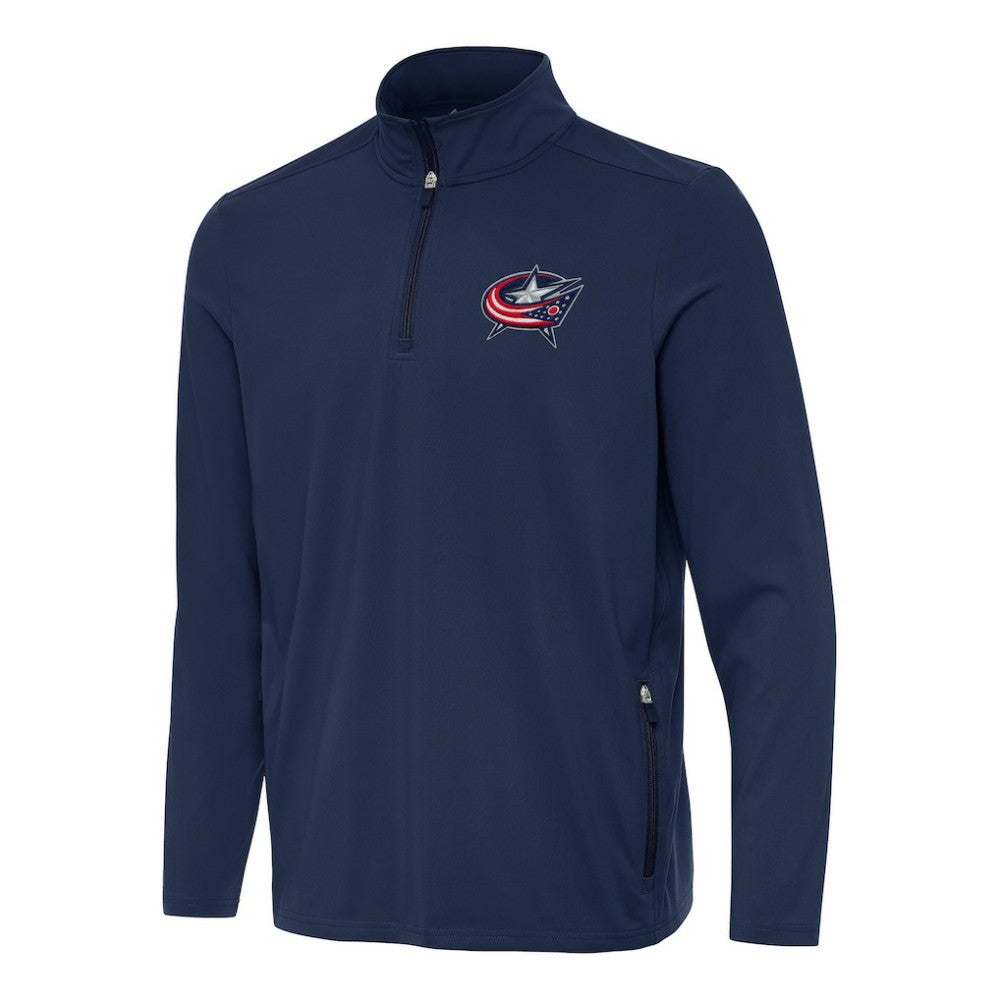 Columbus Blue Jackets Antigua Perilous Quarter-Zip Sweatshirt