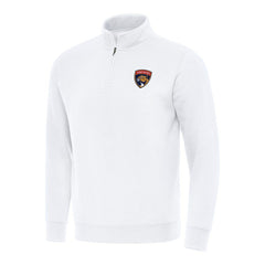 Florida Panthers Antigua Victory Quarter-Zip Mock Sweatshirt