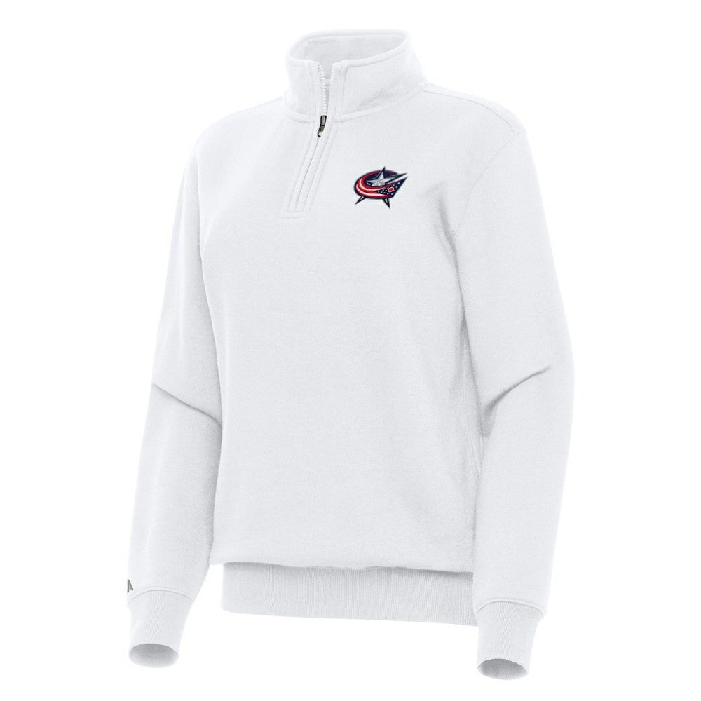 Columbus Blue Jackets Antigua Women's Victory Quarter-Zip Sweatshirt