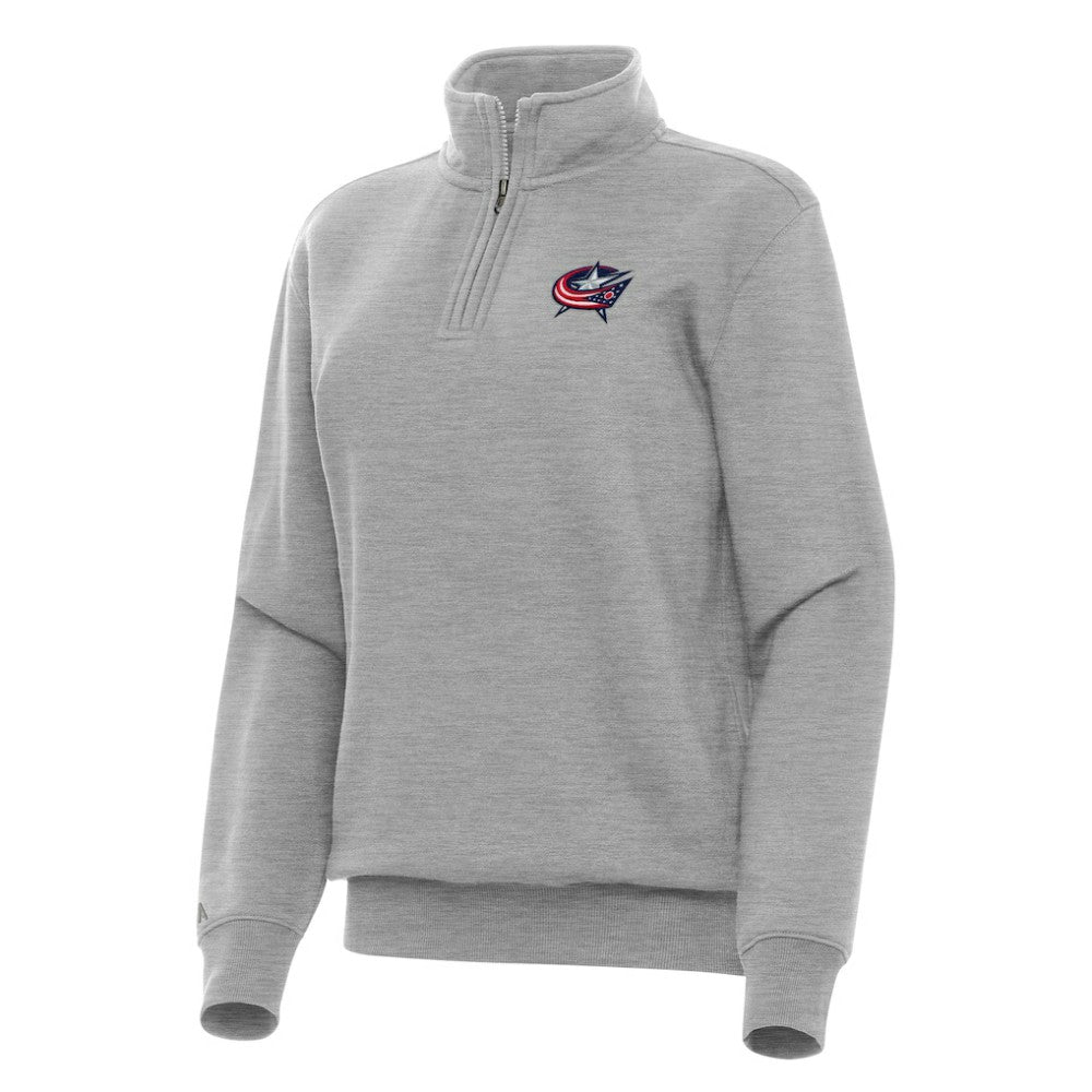 Columbus Blue Jackets Antigua Women's Victory Quarter-Zip Sweatshirt