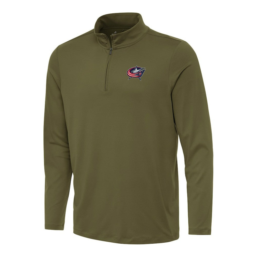 Columbus Blue Jackets Antigua Reprocess Quarter-Zip Top