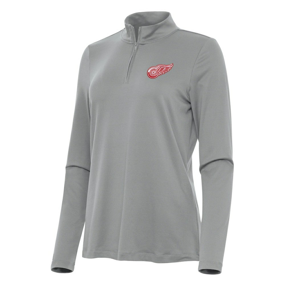 Detroit Red Wings Antigua Women's Reprocess Quarter-Zip Top