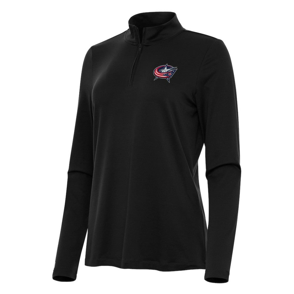 Columbus Blue Jackets Antigua Women's Reprocess Quarter-Zip Top