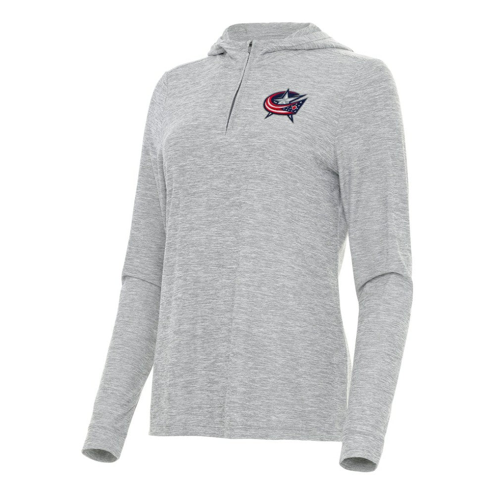 Columbus Blue Jackets Antigua Women's Daybreak Quarter-Zip Hoodie