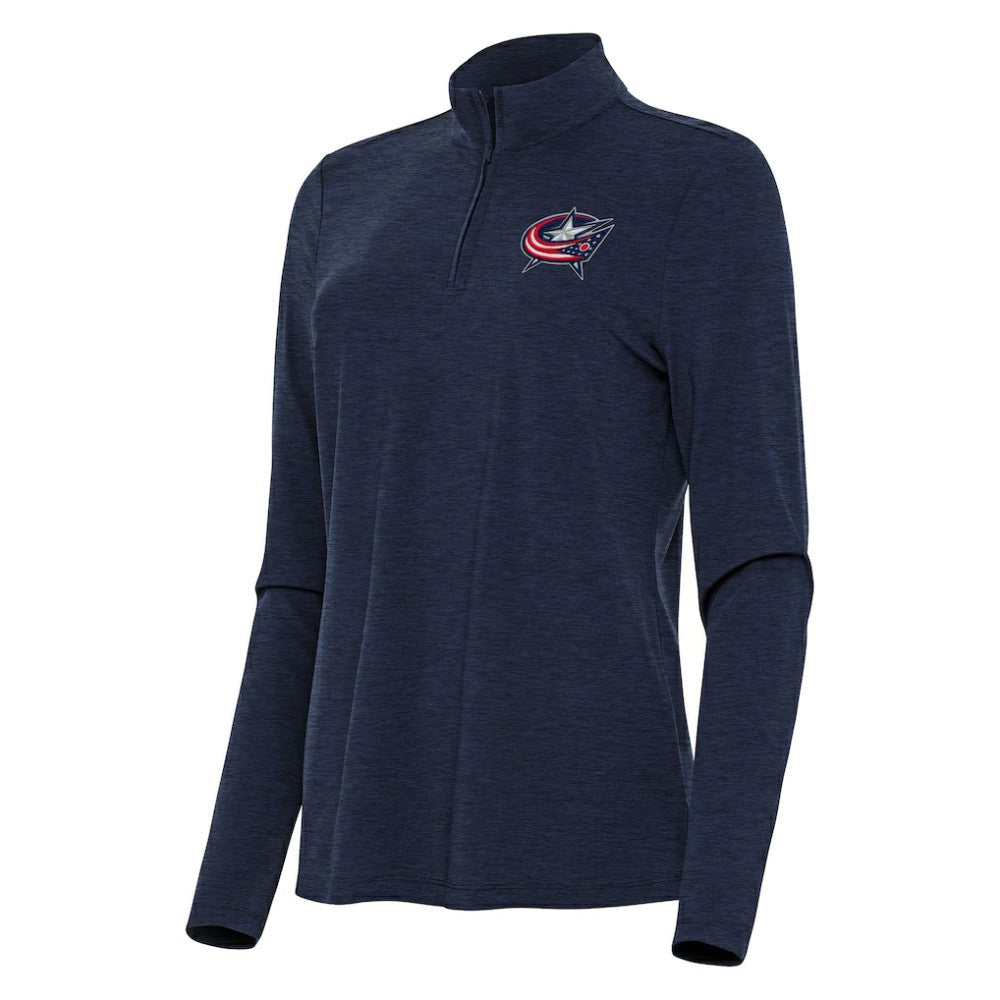 Columbus Blue Jackets Antigua Women's Bright Quarter-Zip Top