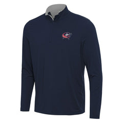 Columbus Blue Jackets Antigua Content Quarter-Zip Pullover Top