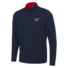 Columbus Blue Jackets Antigua Content Quarter-Zip Pullover Top