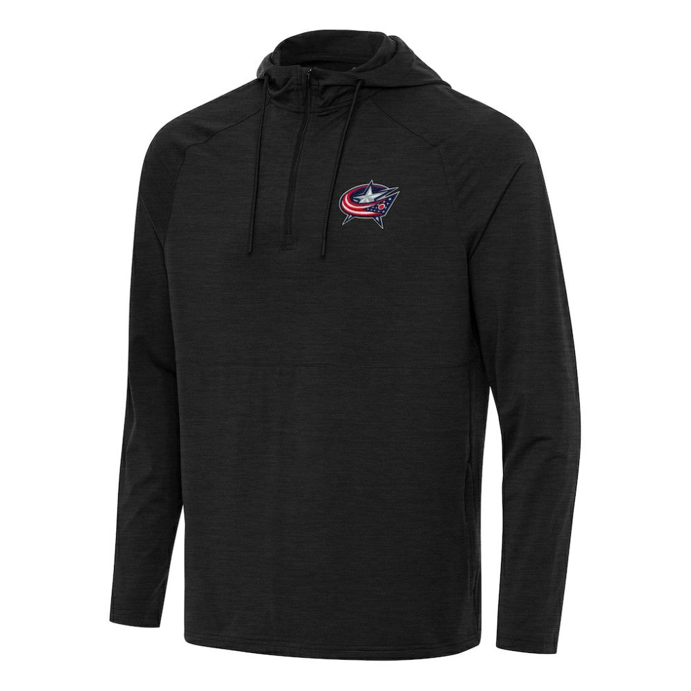 Columbus Blue Jackets Antigua Spikes Quarter-Zip Hoodie