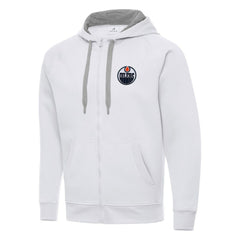 Edmonton Oilers Antigua Big & Tall Victory Full-Zip Hoodie