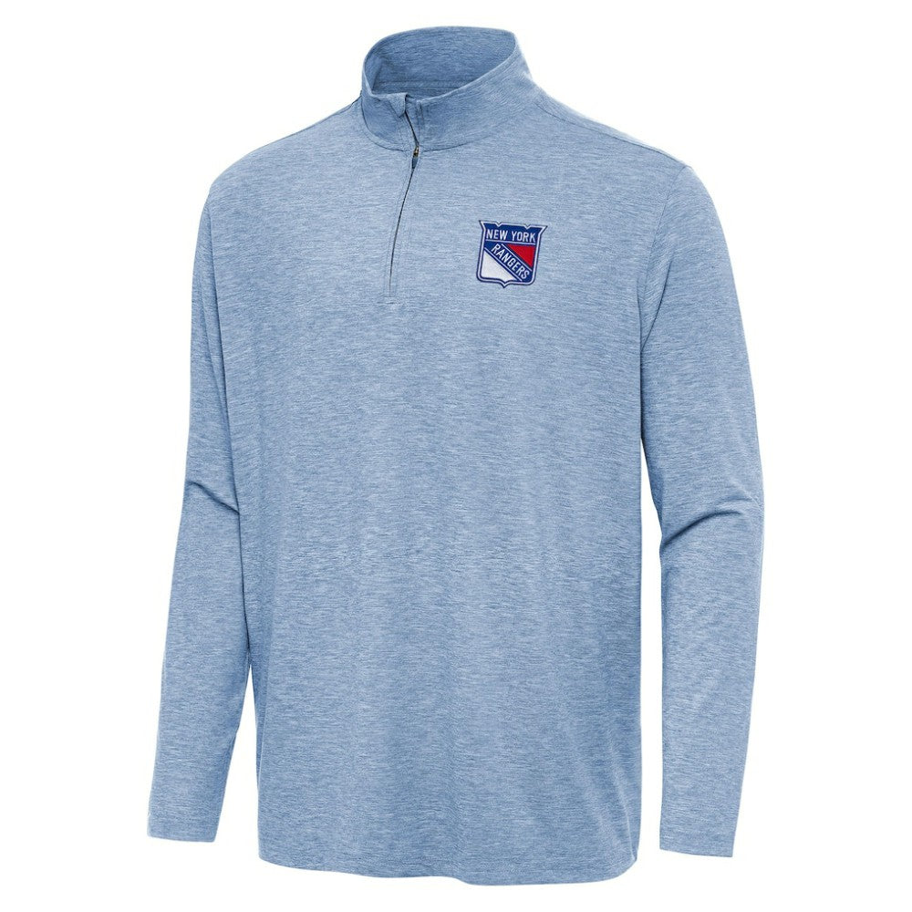New York Rangers Antigua Hunk Quarter-Zip Top