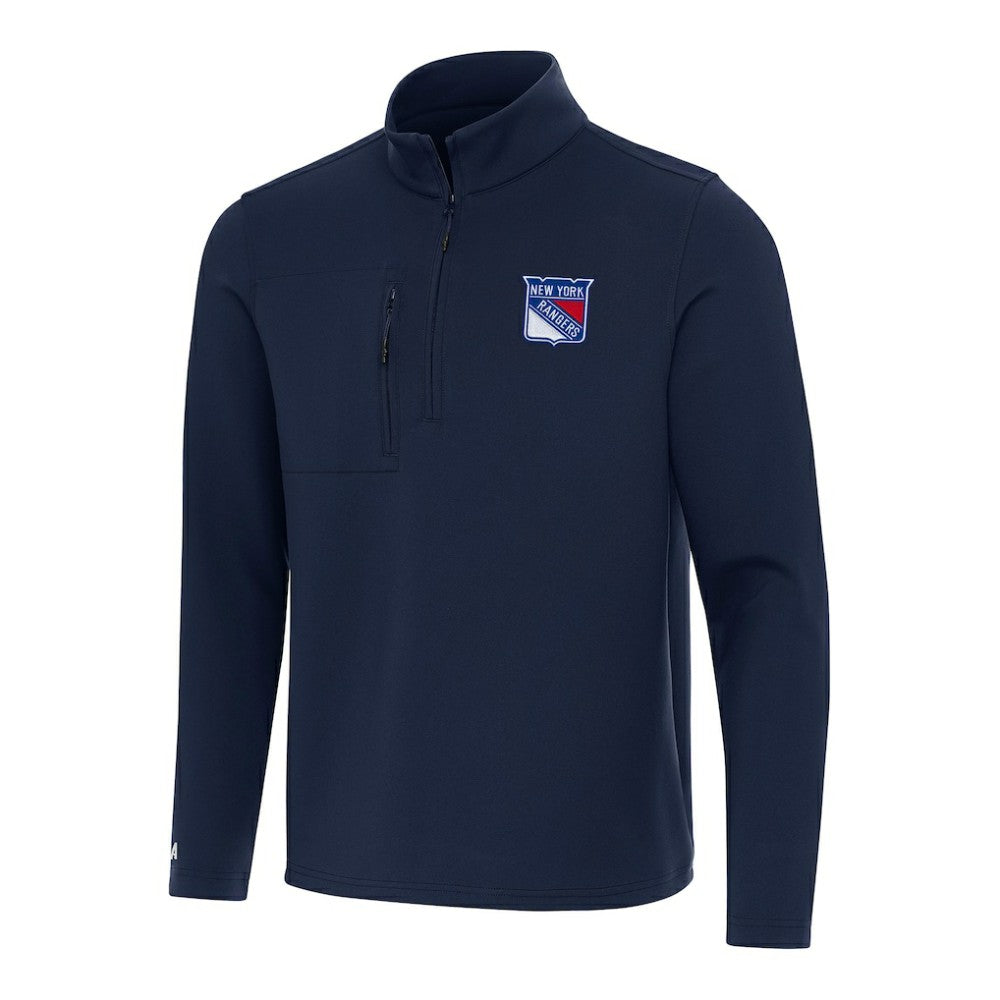 New York Rangers Antigua Insider Quarter-Zip Top