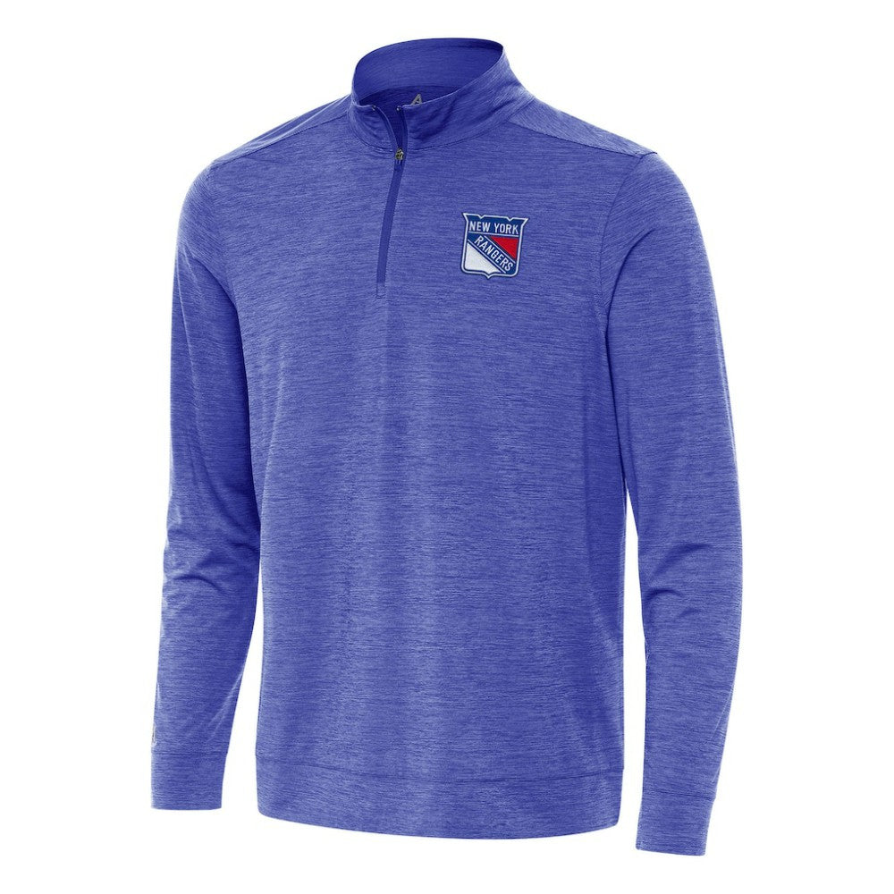 New York Rangers Antigua Bright Quarter-Zip Top