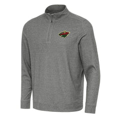 Minnesota Wild Antigua Subtle Quarter-Zip Sweatshirt