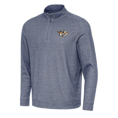 Nashville Predators Antigua Subtle Quarter-Zip Sweatshirt