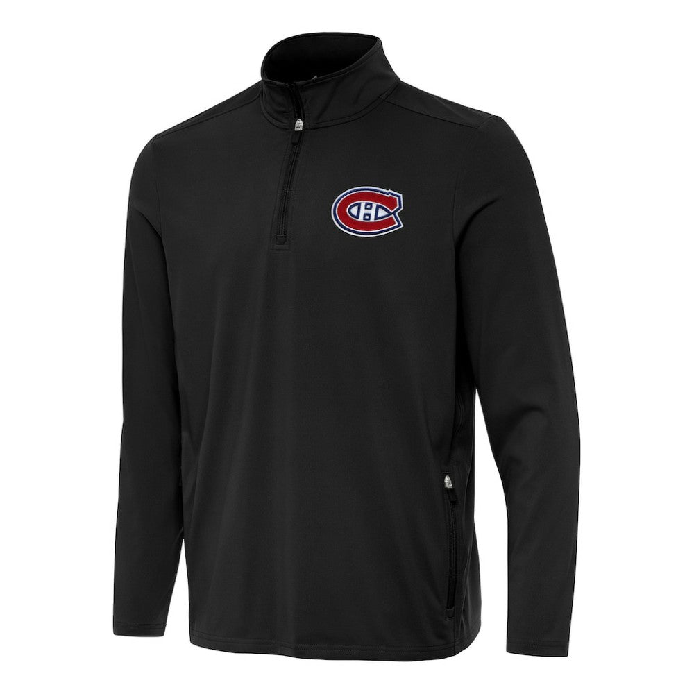 Montreal Canadiens Antigua Perilous Quarter-Zip Sweatshirt