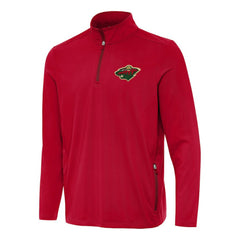 Minnesota Wild Antigua Perilous Quarter-Zip Sweatshirt