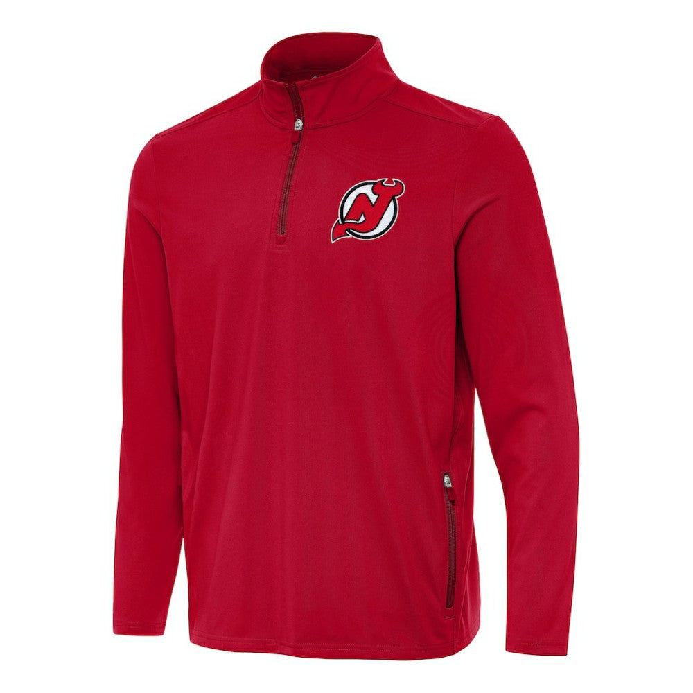 New Jersey Devils Antigua Perilous Quarter-Zip Sweatshirt