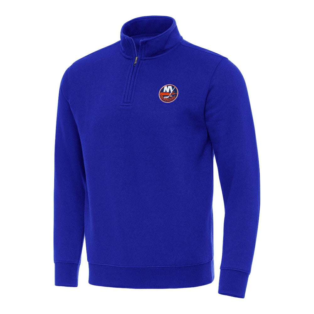 New York Islanders Antigua Victory Quarter-Zip Mock Sweatshirt