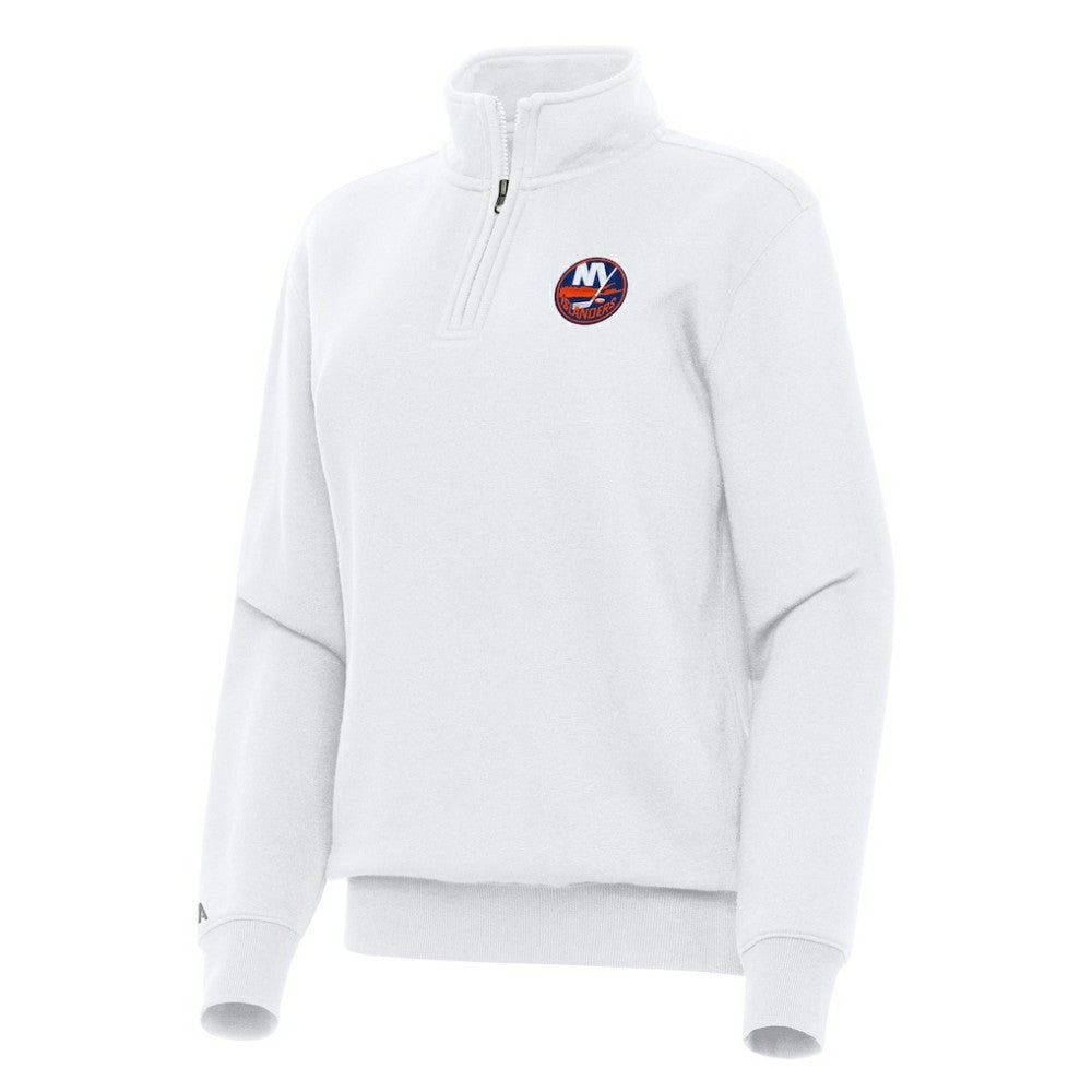 New York Islanders Antigua Women's Victory Quarter-Zip Sweatshirt