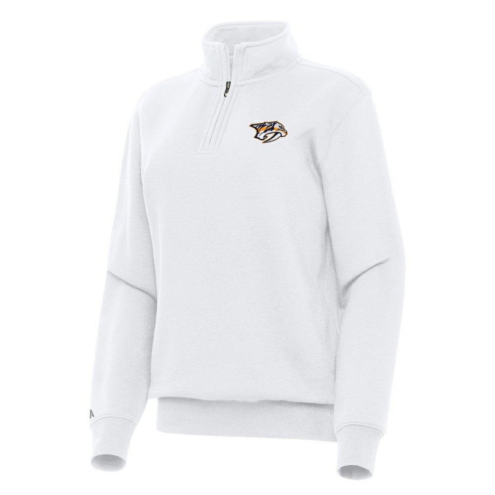 Nashville Predators Antigua Women's Victory Quarter-Zip Sweatshirt