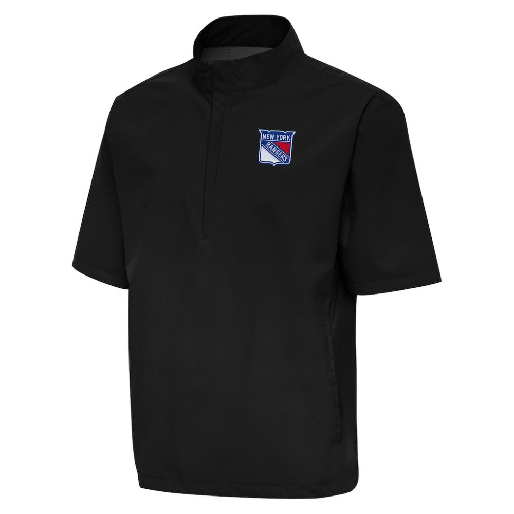 New York Rangers Antigua Brisk Quarter-Zip Windbreaker